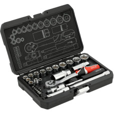 Yato ZESTAW KLUCZY   34el  1/4" / 3/8"