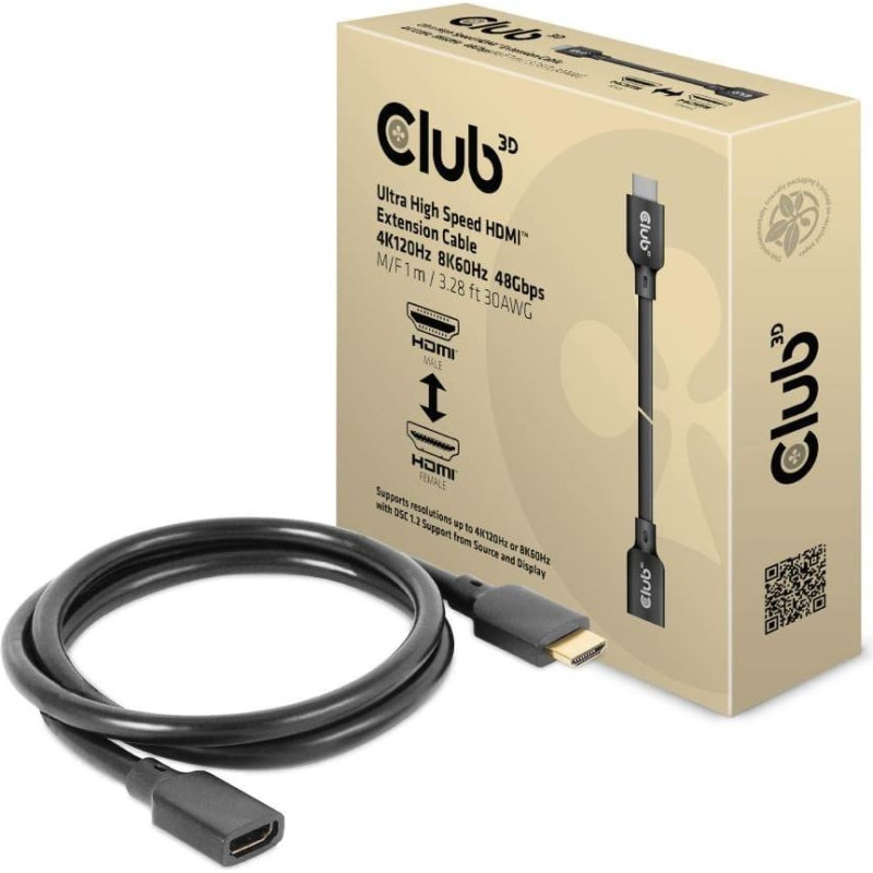 Club3D CABLE HDMI TO HDMI 1M/M/F CAC-1322 CLUB3D