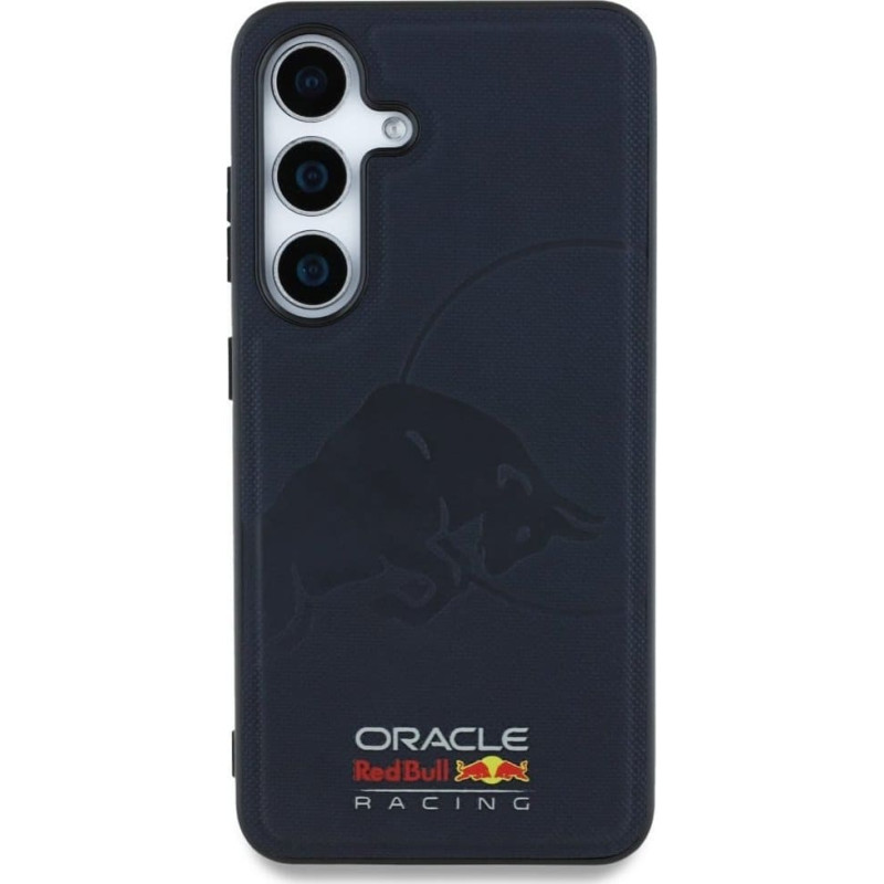 Red Bull Etui Red Bull Leather Meshed Debossed     Bull MagSafe do Samsung Galaxy S25 granatowy