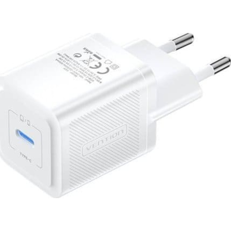 Vention MOBILE CHARGER WALL 20W USB-C/1P WHITE FEPW0-EU VENTION