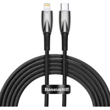 Baseus USB-C cable for Lightning Baseus Glimmer Series, 20W, 2m (Black)