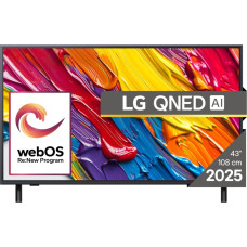 LG QNED 43QNED82A3B televizorius 109,2 cm (43") 4K Ultra HD Smart TV „Wi-Fi“ Juoda