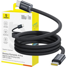 Baseus Kabel USB Baseus USB-C - USB-C 1 m Czarny (BSU9073)