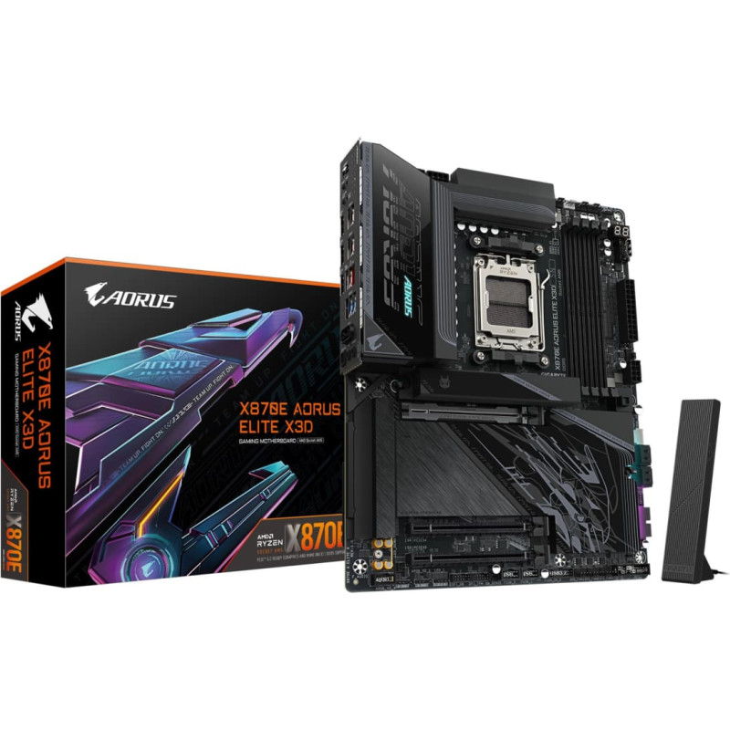 Gigabyte X870E AORUS ELITE X3D AMD X870E AM5 lizdas ATX