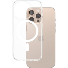 Panzerglass &reg; HardCase Transparent w. White MagSafe iPhone 16 Pro Max mobiliojo telefono dėklas Permatomas