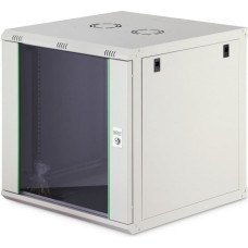 Digitus Szafa Digitus Szafa sieciowa wisząca jednosekcyjna Dynamic 19" 12U, 600x600, drzwi szyba, szary, niezmontowana, 60kg