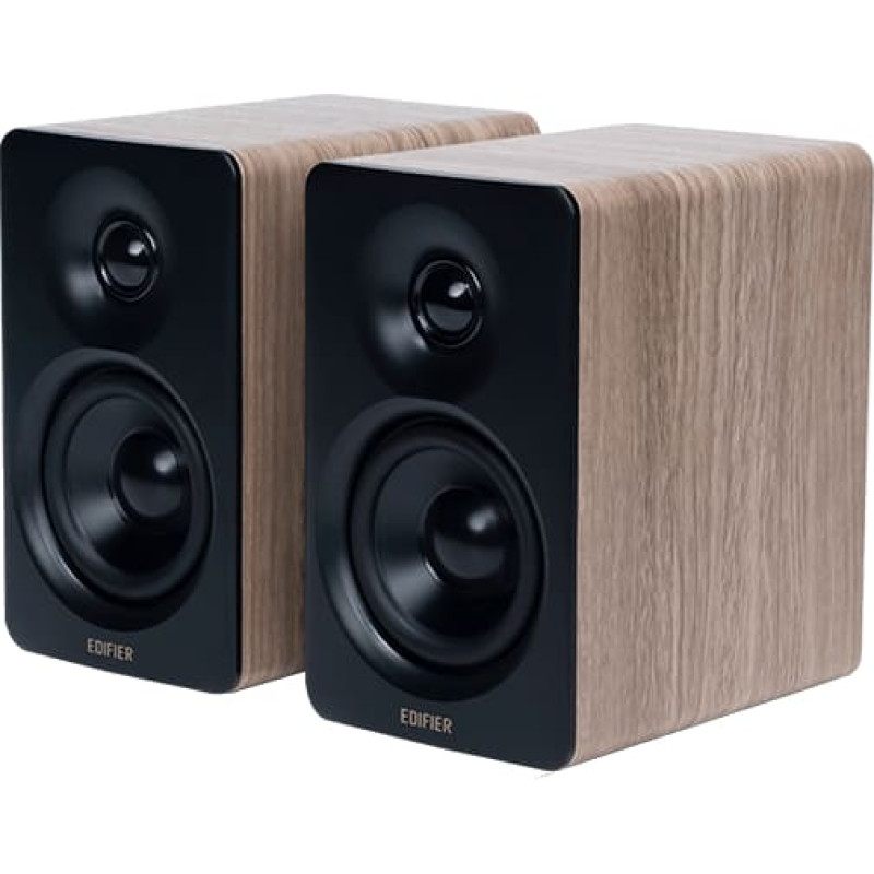 Edifier Compact Desktop 2.0 Speakers | M60 | 66 W | Bluetooth | Classic Oak | Wireless connection