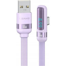 Usams Kabel USAMS US-SJ651 66W USB-A/USB-C     1.2m fioletowy