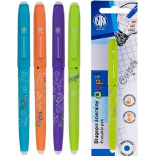 Astra Długopis ścieralny ASTRA OOPS! - niebieski, kolorowe korpusy, blister Astra TARGI