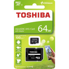 Toshiba Karta Toshiba M203 MicroSDXC 64 GB Class 10 UHS-I/U1  (THN-M203K0640EA)
