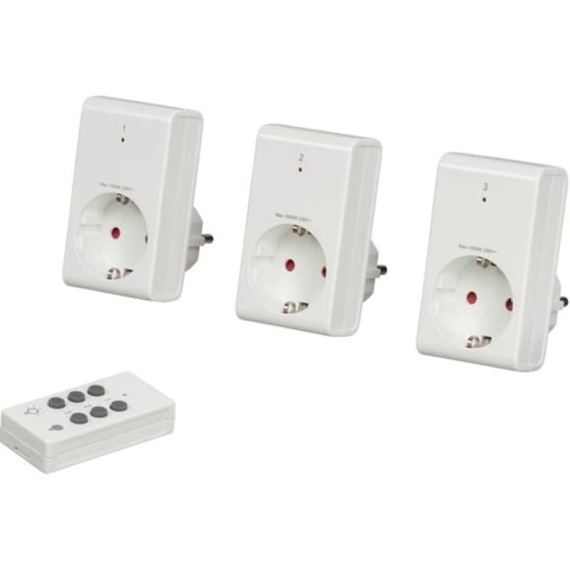 REV wireless Socket Set white 3+1