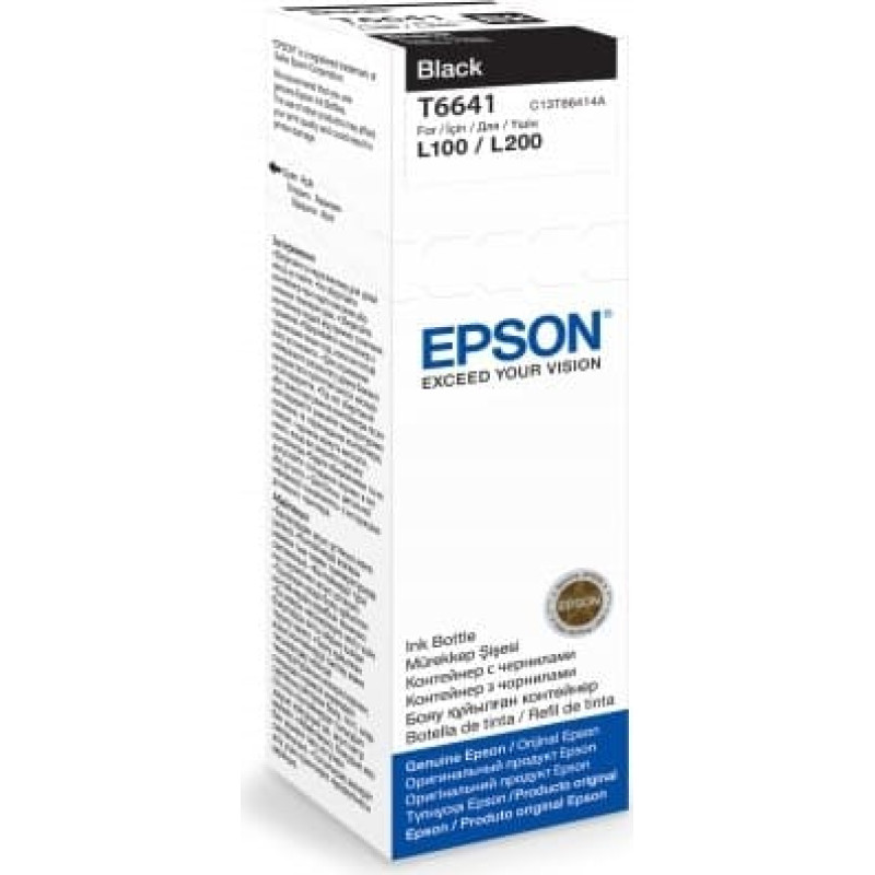Epson T6641 Black ink bottle 70ml