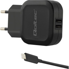 Qoltec Charger Qoltec 2x USB-A 2.4 A (50188)