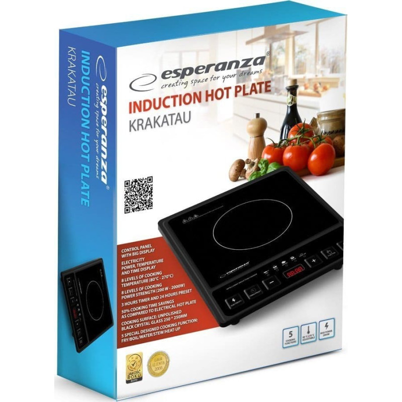 Esperanza Free standing plate Esperanza KRAKATAU Ekh011 induction cooker