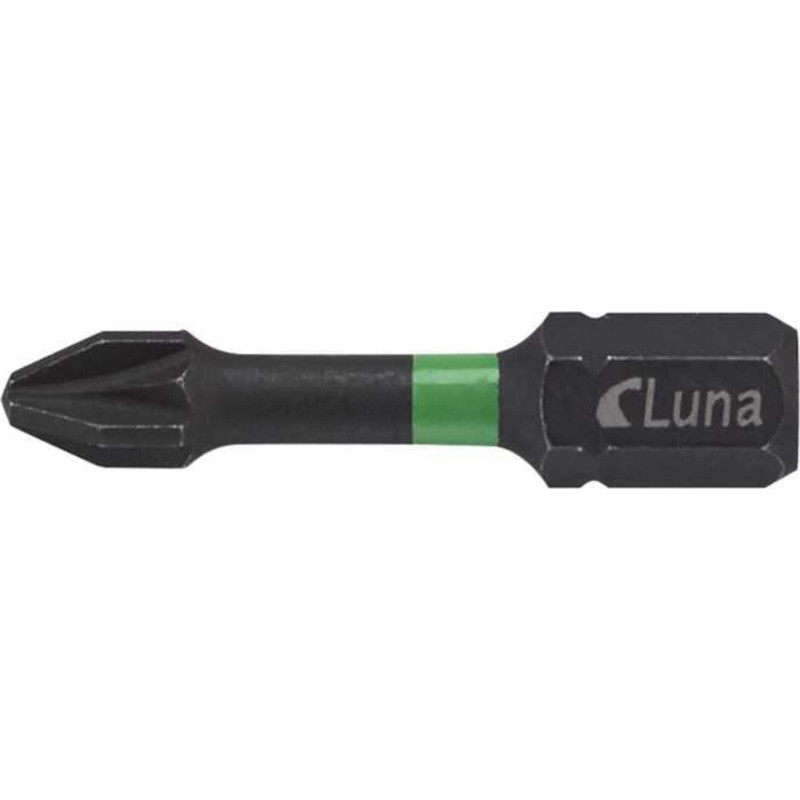 Luna Groty skrtne (Torsion) krzyowe Pozidriv PZ2 IMPACT 32 mm (50 szt.)