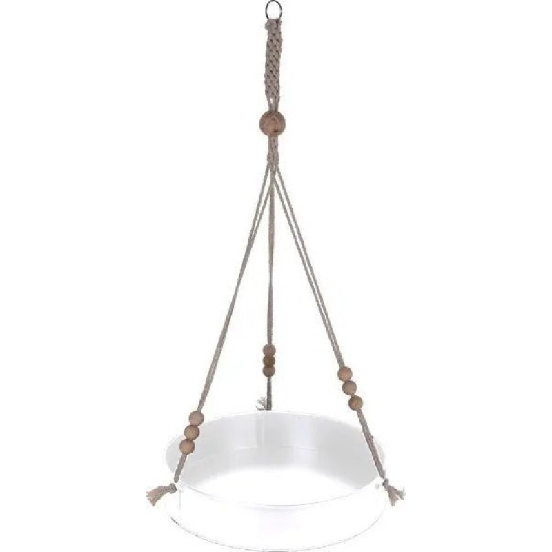 Home Styling Collection Baza dekoracyjna do małych roślin, Ø 5 x 27 cm, wisząca, kolor biały
