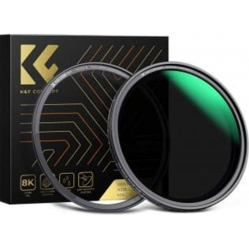 K&F Concept Filtr Kf Concept Nano-X MRC Fader Magnetic Adjustable Gray Filter ND8-128 - 62 mm