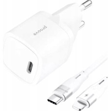 Canyon Ładowarka Sieciowa 230V 20W na USB-C USB Type-C + Kabel na Lightning PD3.0 / Silicone Power 20W