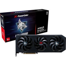 Powercolor Radeon RX 9070 XT Hellhound 16GB OC, graphics card black, RDNA4, GDDR6, 3x DisplayPort, 1x HDMI