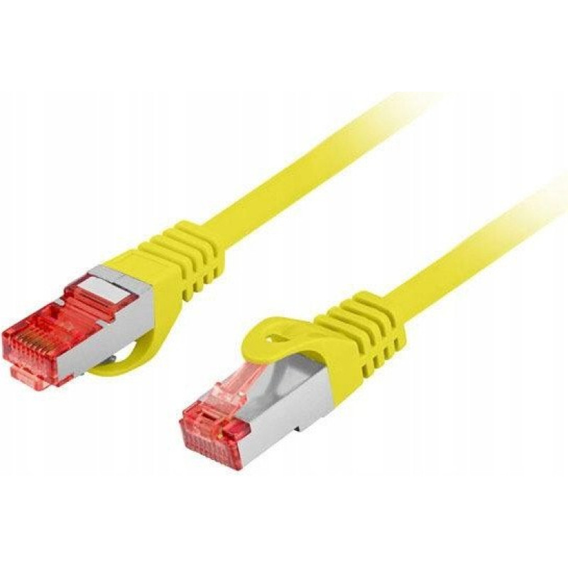 Lanberg PATCHCORD KAT.6 S/FTP LSZH CU 0.5M ŻÓŁTY FLUKE PASSED LANBERG