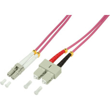 Molex Pn LogiLink światłowód OM4 LC-SC 10.0m fioletowy