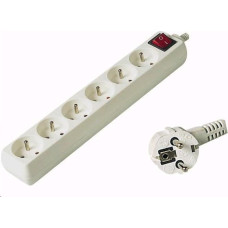 Premiumcord Power strip PremiumCord 6 sockets 10 m white (pp6k10)