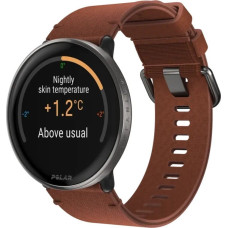 Polar Smartwatch Polar Polar Ignite 3 Titanium brown leather M/L