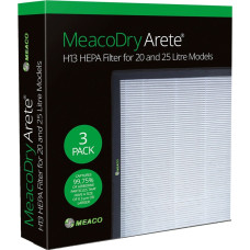 Meaco Dry Arete One H13 HEPA Filter 20L / 25L, 3 pieces for Meaco Dry Arete One 20L and 25L dehumidifiers
