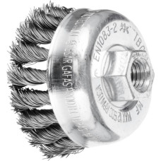 Pferd Gaubtas vielinis šepetys TBG Steel wire,  5vnt pakuotėje 65mm M14 0,35mm, Pferd
