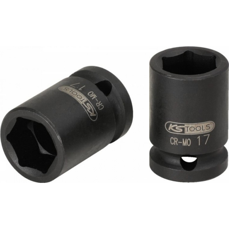 Ks Tools 1/2" &scaron;e&scaron;iakampė smūginė galvutė, trumpa 30mm, KS Tools