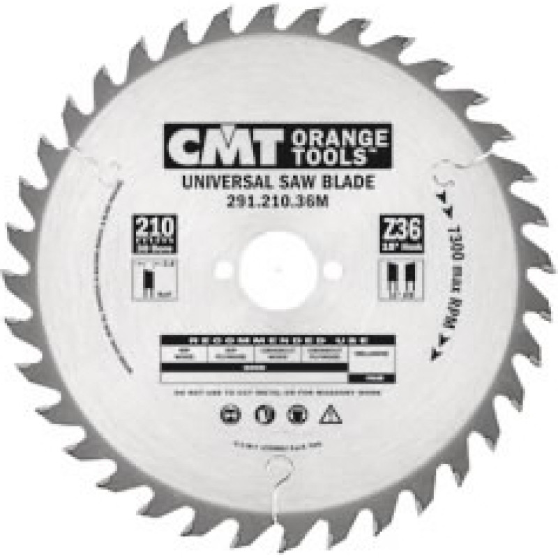 CMT Pjovimo diskas medžiui 125x2.4/1,4x20mm Z20 a=15° b=15° ATB, CMT