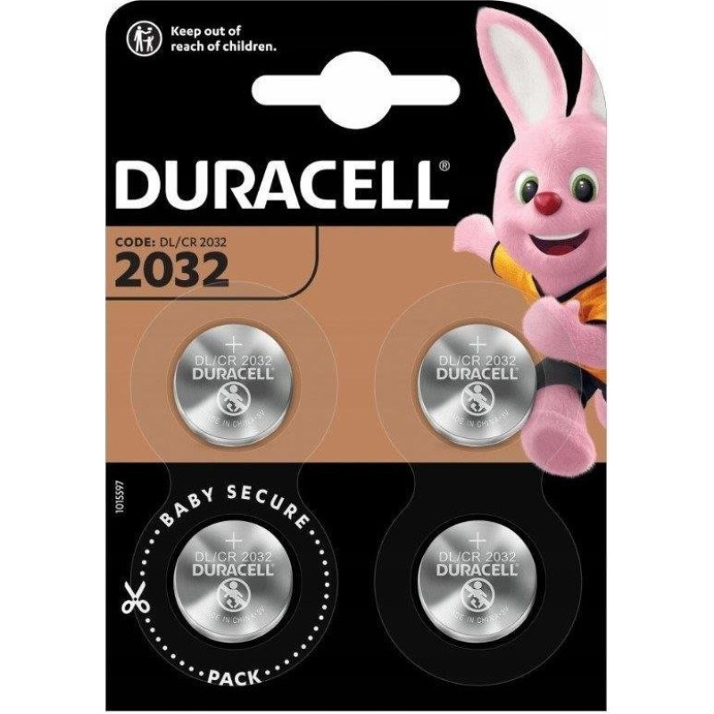 Duracell Battery Electronics CR2032 220mAh 4 pcs.