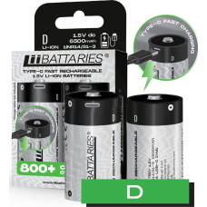 Liibatteries LIIBATTARIES AKUMULATORY LI-ON TYPU D 2szt