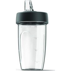Kenwood Blend-Xtract Sport attachment Smoothie2Go container KAH740PL, cups (transparent / black, 2 pieces)