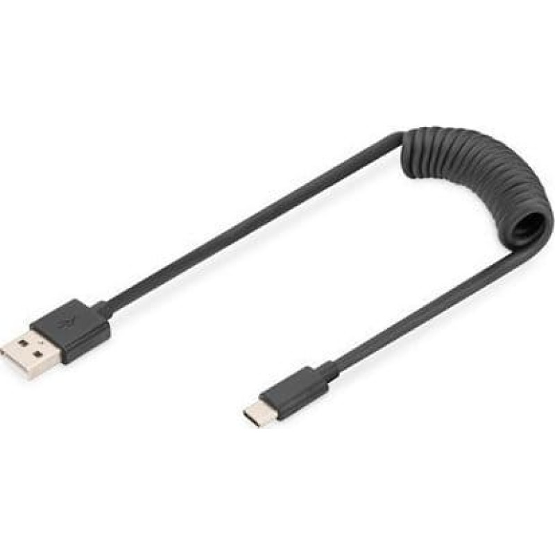 Digitus USB cable Digitus USB-A - USB-C 1 m Black (AK-300430-006-S)