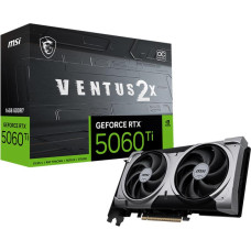 MSI Graphics Card|MSI|NVIDIA GeForce RTX 5060 Ti|16 GB|GDDR7|128 bit|PCIE 5.0 16x|Dual Slot Fansink|5060TI16GVENTUS2XOCPLUS