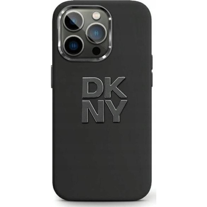 Dkny DKNY Liquid Silicone Metal Logo - Etui iPhone 15 Pro Max (czarny)