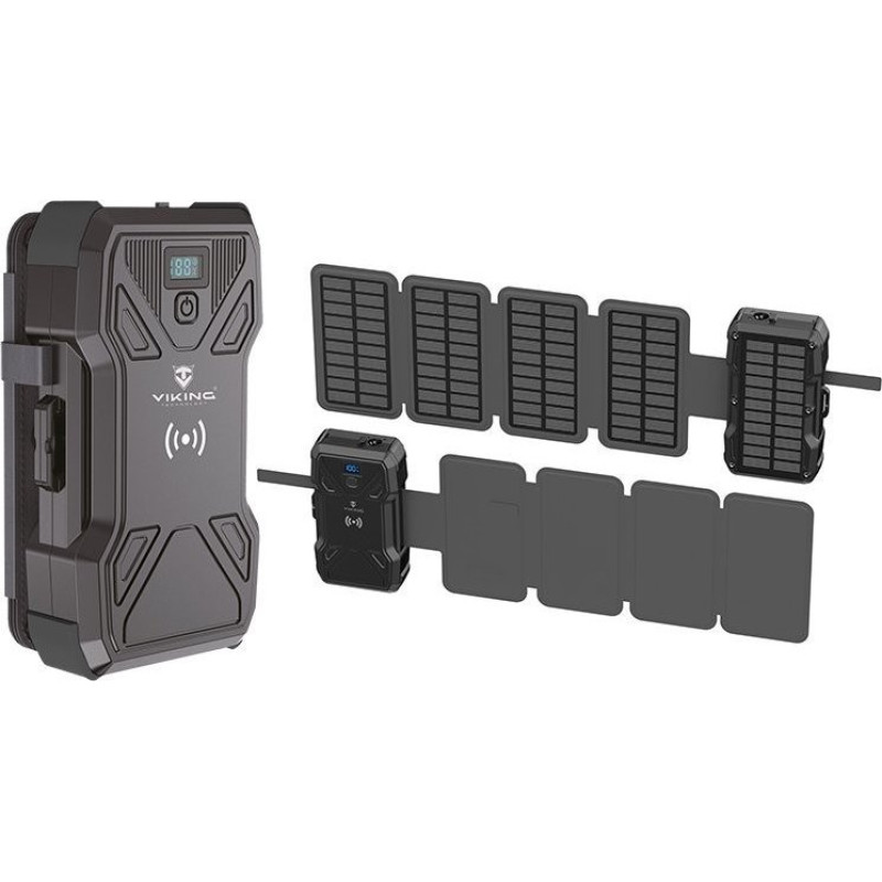 Viking Powerbank Viking Viking solární outdoorová powerbanka TYR III 30000 mAh, bezdrátové nabíjení