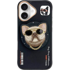 Audi Etui Nimmy Glasses Cool Dog MagSafe do iPhone 16 czarny