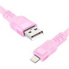 Orno USB cable Orno USB-A - Lightning 0.9 m Pink (CABEXCWHPLIGH0.9PMIX)