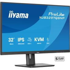 Iiyama ProLite XUB3297QSNP-B1 kompiuterio monitorius 81,3 cm (32") 2560 x 1440 pikseliai 4K Ultra HD LED Juoda