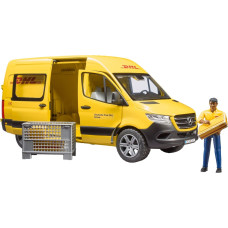 Bruder MB Sprinter DHL with driver, model vehicle (yellow)