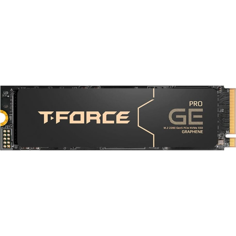 Team Group T-Force GE Pro 2 TB (black/gold, PCIe 5.0 x4 | M.2 2280 | AirFlow I heatsink)