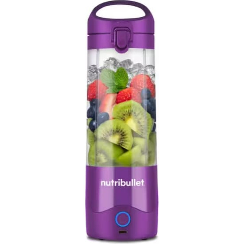 Nutribullet Portable Blender NBP003PU (purple, battery-operated, 0.475 liters)