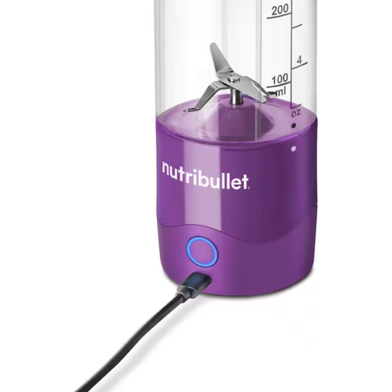 Nutribullet Portable Blender NBP003PU (purple, battery-operated, 0.475 liters)