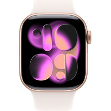 Apple Watch Series 11, smartwatch rose gold, aluminum, 42 mm, sport band pale pink S/M, cellular