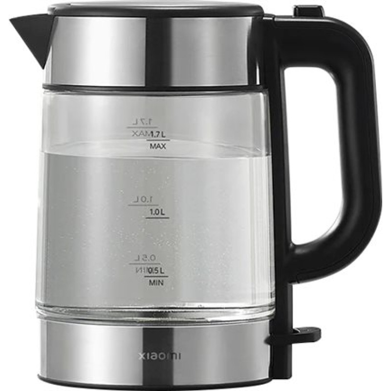 Xiaomi | Electric Glass Kettle EU | Electric | 2200 W | 1.7 L | Glass | 360° rotational base | Black/Stainless Steel