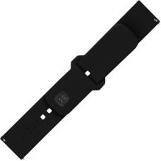 Fixed | Sporty Strap Set with Quick Release 20mm for Smartwatch | 160-235 mm | Black | Silicone