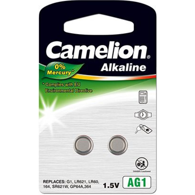 Camelion | AG1/LR60/LR621/364 | Alkaline Buttoncell | 2 pc(s)
