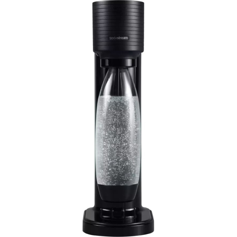 Sodastream GAIA Black water carbonator, including 1 PET bottle + 1 CO2 cylinder